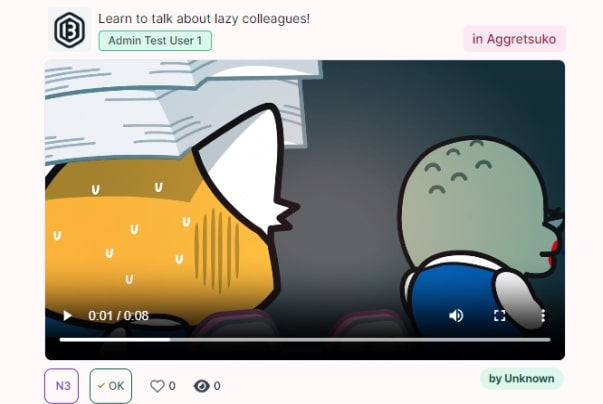 video player interface